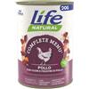 Life Dog Natural - Complete Menu' - Pollo con cuore e fegatini di pollo - 400 gr