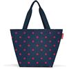 reisenthel Shopper M Mixed Dots Red - Spaziosa borsa per la spesa e elegante borsa in un unico - In materiale impermeabile, Colore: rosso