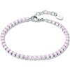 Brand Gioielli Bracciale Donna Acciaio BRAND GIOIELLI collezione TENNIS Rosa codice 14BR044W-M