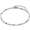 Brand Gioielli Bracciale Donna Acciaio BRAND GIOIELLI collezione TENNIS Verde codice 14BR046V-M