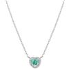 Amen Gioielli Collana Donna Amen DOLCE CUORE Verde Argento 925 codice CLTICUBVAZ
