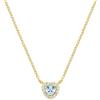 Amen Gioielli Collana Donna Amen DOLCE CUORE Acquamarina Argento 925 codice CLTICUGACZ