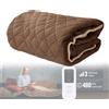 EcoSapiens Coperta elettrica riscaldata 150x180 cm, morbida coperta elettrica 3 impostazioni di temperatura