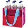 Remember Borsa per bottiglie, 6 scomparti da 1,5 litri, 100% poliestere riciclato, borsa termica per bottiglie di vino e bevande