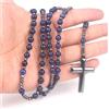 FREELANCE JW COLLANA A ROSARIO LAPISLAZULI - BLU ZAFFIRO