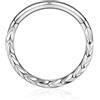 FREELANCE JW PIERCING NASO SEPTUM "BRAIDED ELEGANCE" 1,2X10MM - ARGENTO/ACCIAIO