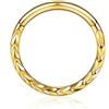 FREELANCE JW PIERCING NASO SEPTUM "BRAIDED ELEGANCE" 1,2X10MM - DORATO
