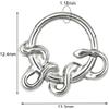 FREELANCE JW PIERCING NASO SEPTUM "INTERWINTED SPIRIT" 1,18X15,4MM - ARGENTO/ACCIAIO