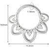 FREELANCE JW PIERCING NASO SEPTUM "LOTUS BLOOM" 1,18X15,4MM - ARGENTO/ACCIAIO