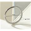 FREELANCE JW PIERCING NASO SEPTUM "TWIST" 1,2X10MM - ARGENTO/ACCIAIO