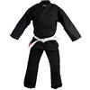 DEPICE Tuta da karate, unisex, per adulti, 160 cm, colore nero