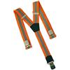 O&T Natur bretelle con clip per pantaloni, arancioni riflettente,