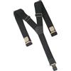 O&T Natur bretelle per pantaloni clip, neri,