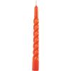 Cereria Di Giorgio - 6 Candele Tortiglione laccate - Diametro 2.2 cm Altezza 21 cm - Colore Arancione - Durata 5 ore - Standard per candelabro - Home Decor Collection