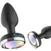 Generic Plug Anale Vibrante Con 10 Modalità E Luci LED, Telecomando, in Silicone Di Alta Qualità Per Uomini, Donne E Coppie (Nero)