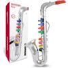 Bontempi Sassofono giocattolo strumento musicale, 8 note, 42 cm