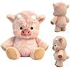 XZHDNLY peluche che corre, pupazzo toro peluche bambino 45/60cm, peluche bufalo regalo compleanno e natale, peluche animale per coccole e decorazione casa (Rosa 45cm)