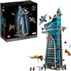 LEGO, Avengers, LEGO SUPER HEROES, MARVE Lego marvel 76269 torre degli avengers, kit modellismo per adulti con modellino di aereo e 31 minifigure, regalo uomo o donna