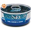 Farmina Cat N&D Ocean Tonno Sardine e Gamberetto - Lattina Da 70 Gr