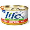 Life Cat Natural Kitten Manzo - Lattina Da 85 Gr