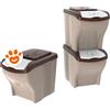 Bama Contenitore Porta Crocchette 20 Lt (28x40x31cm) - Confezione Da 3 Pezzi
