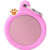 My Family Medaglietta Silent & Strong Cerchio Alluminio Nero con Gomma Rosa >>>INCISIONE_GRATIS
