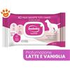Inodorina Dog & Cat per Tutti i Manti con Estratto di Timo al Profumo di Latte e Vaniglia - Confezione Da 40 Salviette