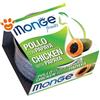 Monge Fruits Cat Adult Pollo e Papaya - Lattina da 80 Gr - CONFEZIONE RISPARMIO