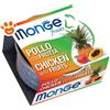 Monge Fruits Cat Adult Pollo e Frutta - Lattina da 80 Gr - CONFEZIONE RISPARMIO