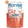 Monge Grill Cat Kitten Salmone - Bustina Da 85 Gr - CONFEZIONE RISPARMIO