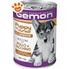 Monge Gemon Dog All Breeds Puppy & Junior Bocconi con Pollo e Tacchino - Lattina Da 415 Gr - CONFEZIONE RISPARMIO