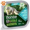 Monge Cat Bwild Grain Free Adult Patè Merluzzo - Vaschetta Da 100 Gr