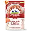 Life Natural Cat Sterilised Salmone con Quinoa - Bustina Da 70 Gr - CONFEZIONE RISPARMIO