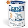 Monge Dog Monoprotein Adult Patè Solo Anatra - Lattina Da 400 Gr - CONFEZIONE RISPARMIO