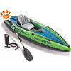Intex Canoa Gonfiabile Challenger K1 Con Remi e Pompa (274x76x33cm) Art. 68305 - Confezione Da 1 Pezzo
