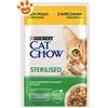 Purina Cat Chow Adult Sterilised Pollo e Melanzane - Bustina Da 85 Gr - CONFEZIONE RISPARMIO