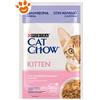 Purina Cat Chow Kitten Agnello e Zucchine - Bustina Da 85 Gr - CONFEZIONE RISPARMIO
