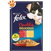 Purina Cat Felix Doubly Delicious Manzo e Pollame In Gelatina - Bustina Da 85 Gr - CONFEZIONE RISPARMIO