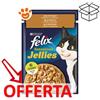 Purina Cat Felix Sensations Jellies Tacchino con Spinaci in Gelatina - Bustina Da 85 Gr - CONFEZIONE RISPARMIO