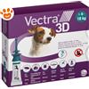 Ceva Vectra 3D Dog Verde (4-10kg) - Offerta [PREZZO A CONFEZIONE] Quantità minima 6, Confezione da 3 Pipette