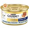 Purina Cat Gourmet Gold Mousse con Pesce dell'Oceano - Lattina Da 85 Gr - CONFEZIONE RISPARMIO