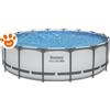 Bestway Piscina Rotonda Steel Pro Max (Ø488x122cm) con Pompa a Filtro Art. 5612Z - Steel Pro Max (Ø488x122cm)