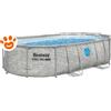 Bestway Piscina Ovale Vista Steel Pro Max (488x305x107cm) con Pompa a Sabbia Art. 56946 - Steel Pro Max (488x305x107cm)