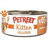 Petreet Cat Kitten Vellutate al Salmone - Lattina da 60 Gr - CONFEZIONE RISPARMIO