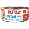 Petreet Cat Adult Le Vellutate Sterilizzato al Pollo con Zucca - Lattina da 70 Gr - CONFEZIONE RISPARMIO