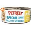 Petreet Cat Adult Le Vellutate Sterilizzato al Tonno con Mais - Lattina da 70 Gr - CONFEZIONE RISPARMIO