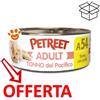 Petreet Cat Adult Tonno del Pacifico con Pollo - Lattina da 70 Gr - CONFEZIONE RISPARMIO