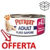 Petreet Cat Adult Puro Sapore al Tonno e Gamberetti - Lattina da 70 Gr - CONFEZIONE RISPARMIO