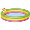 Bestway Piscina Rotonda Fondo a 3 Anelli Gonfiabile (Ø102x25cm) Art. 51104 - Rotonda (Ø102x25cm)