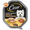 Cesar Dog Ricette Classiche con Manzo e Pollo in Patè - Vaschetta Da 150 Gr - CONFEZIONE RISPARMIO